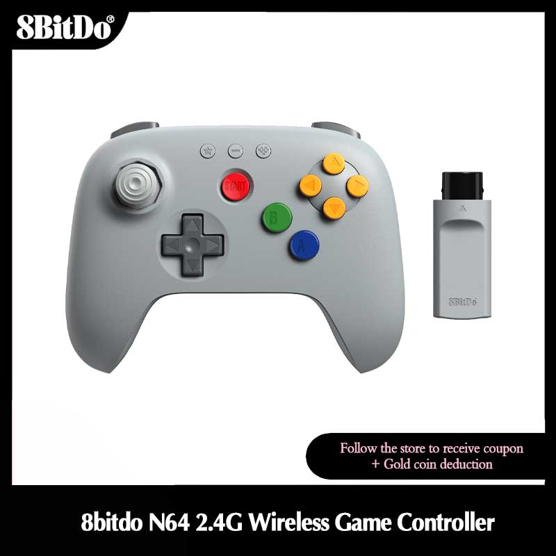 Gaming Console Android - 8BitDo N64 2.4G 무선 게임 컨트롤러(홀