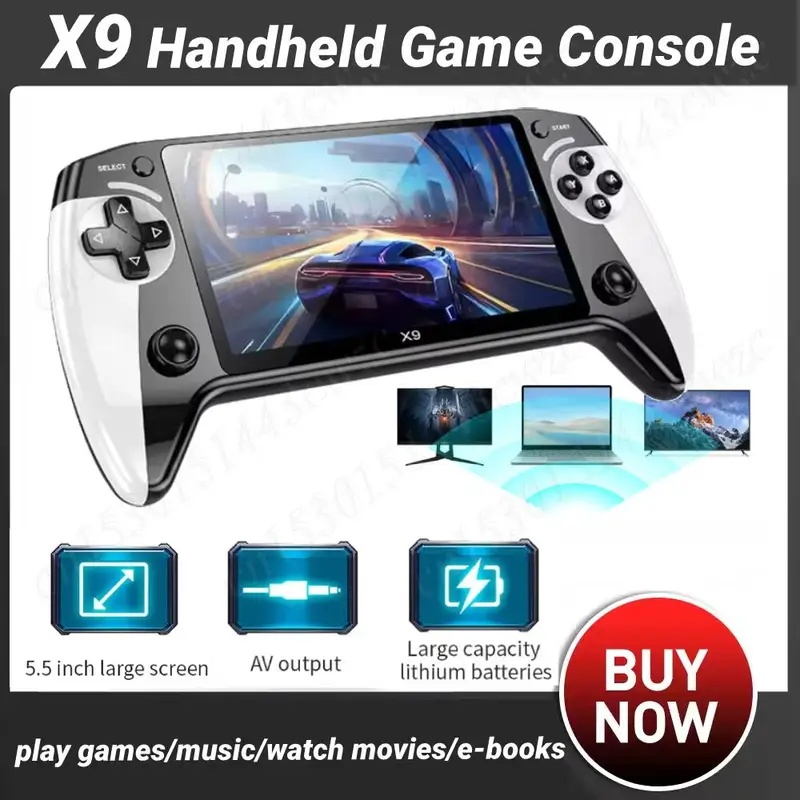 Gaming Console Type - X9 포켓 비디오 게임 콘솔 5.5인치