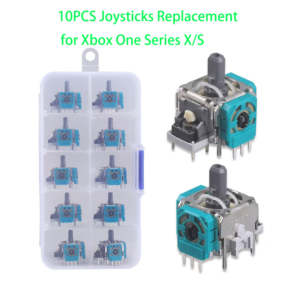 Microsoft Console Xbox Series X - 10pcs 교체 3D 아날로그 조이스틱 썸
