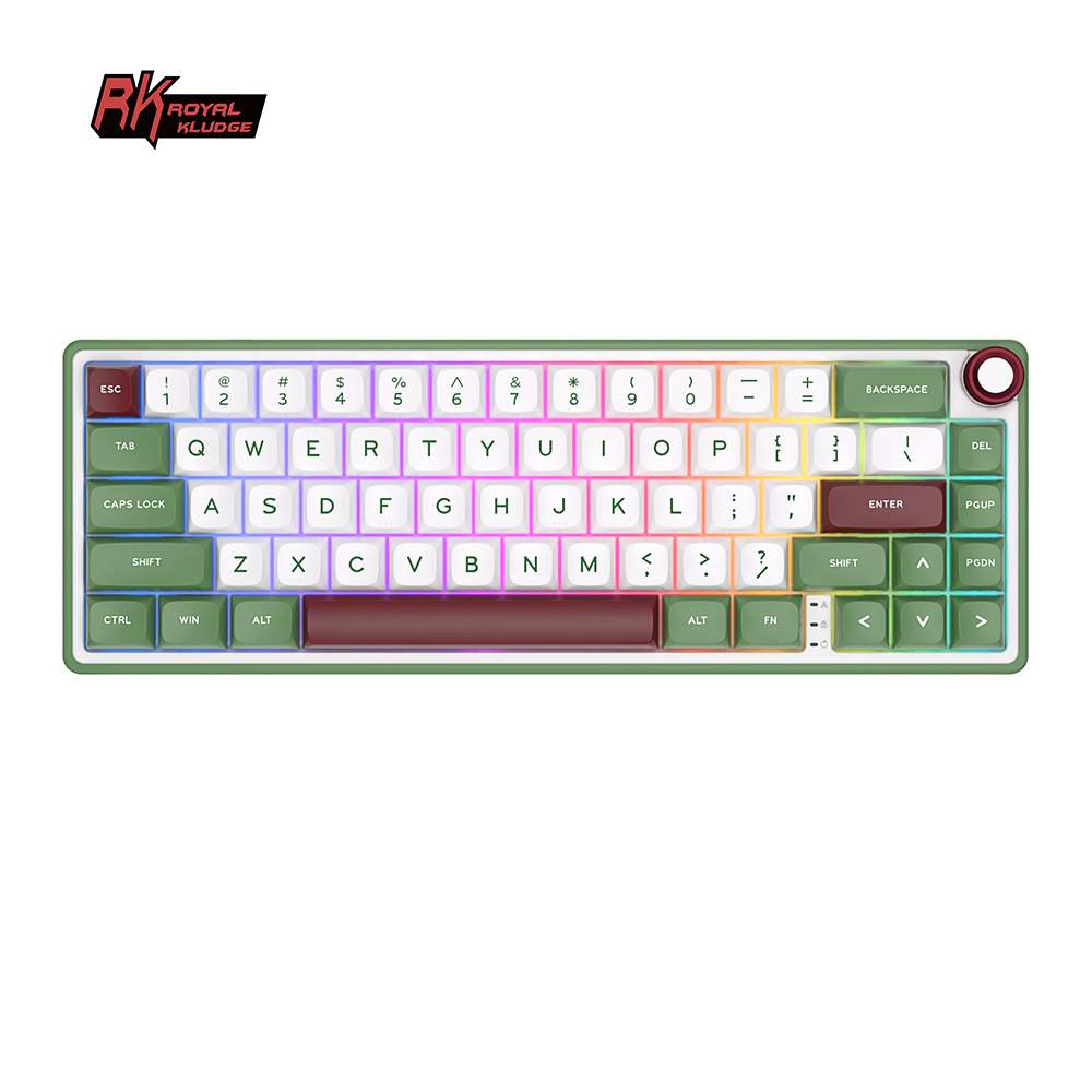 Q21 Gaming Console - Royal Kludge 유선 기계식 키보드, RGB