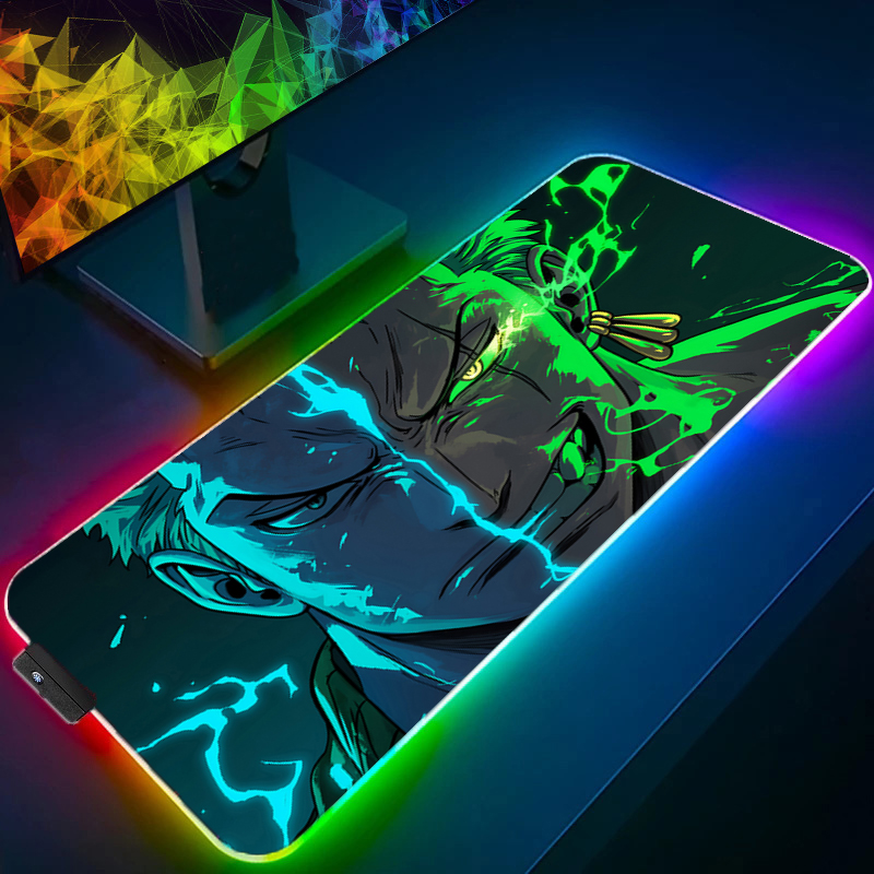 Gaming Console Desk - 원피스 조로 마우스 패드 RGB 게임