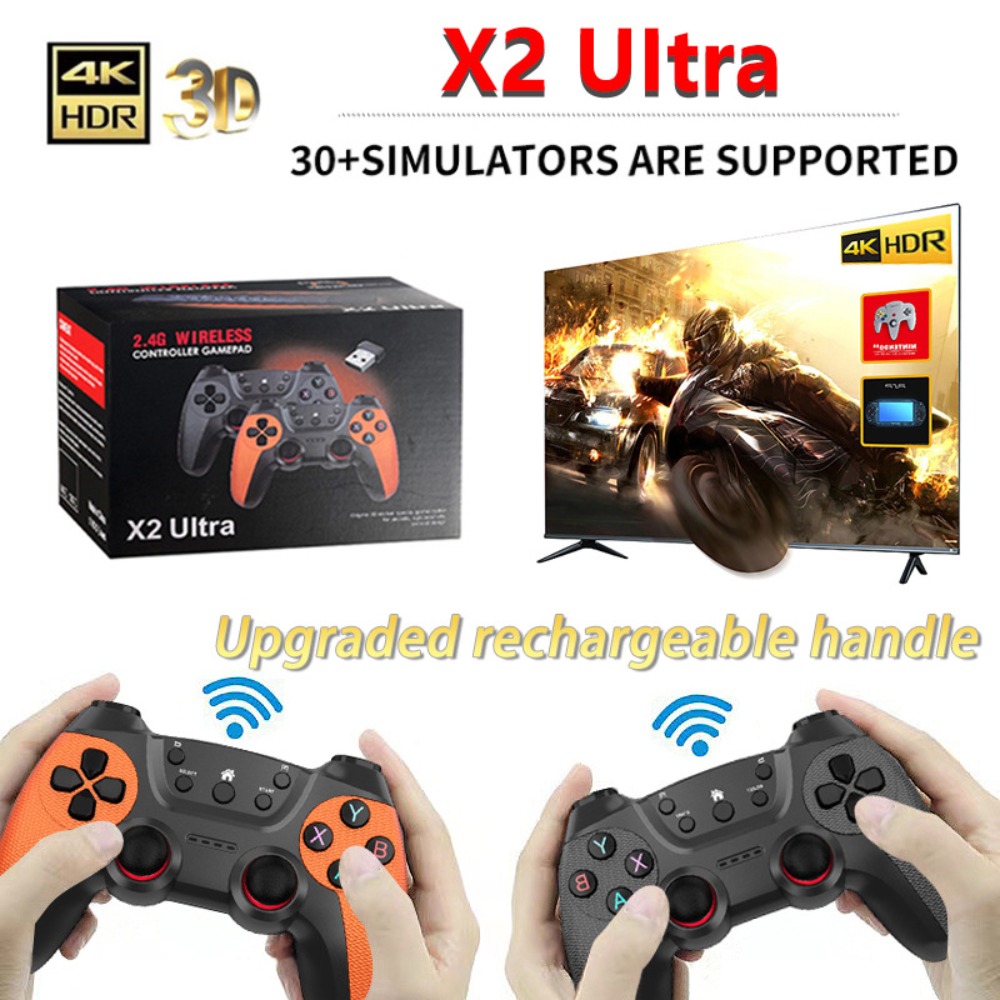 Gaming Console Retro Handheld - X2 울트라 레트로 게임 스틱 4K,