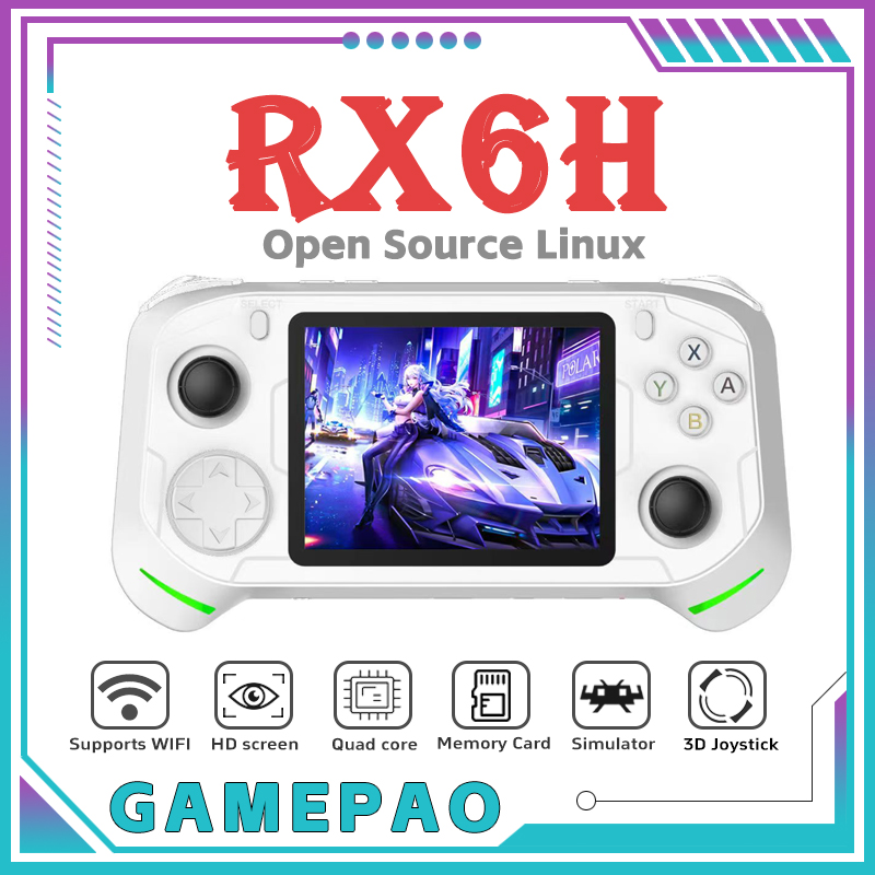 오픈 소스 RX6H 레트로 휴대용 비디오 게임 콘솔 리 - Gaming Console Android 리뷰 및 가격