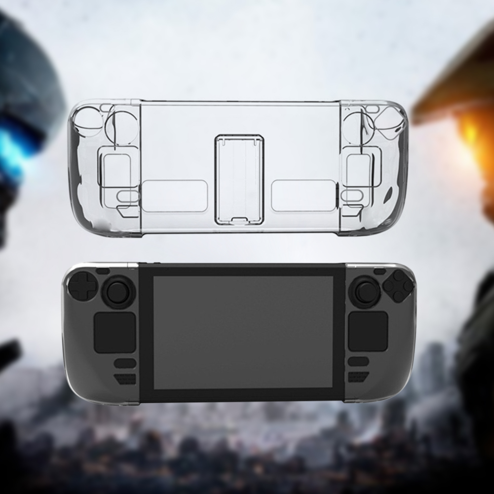 브래킷이 있는 투명 PC 보호 케이스 분리형 보호 커버 - Gaming Console Steam Deck 리뷰 및 가격