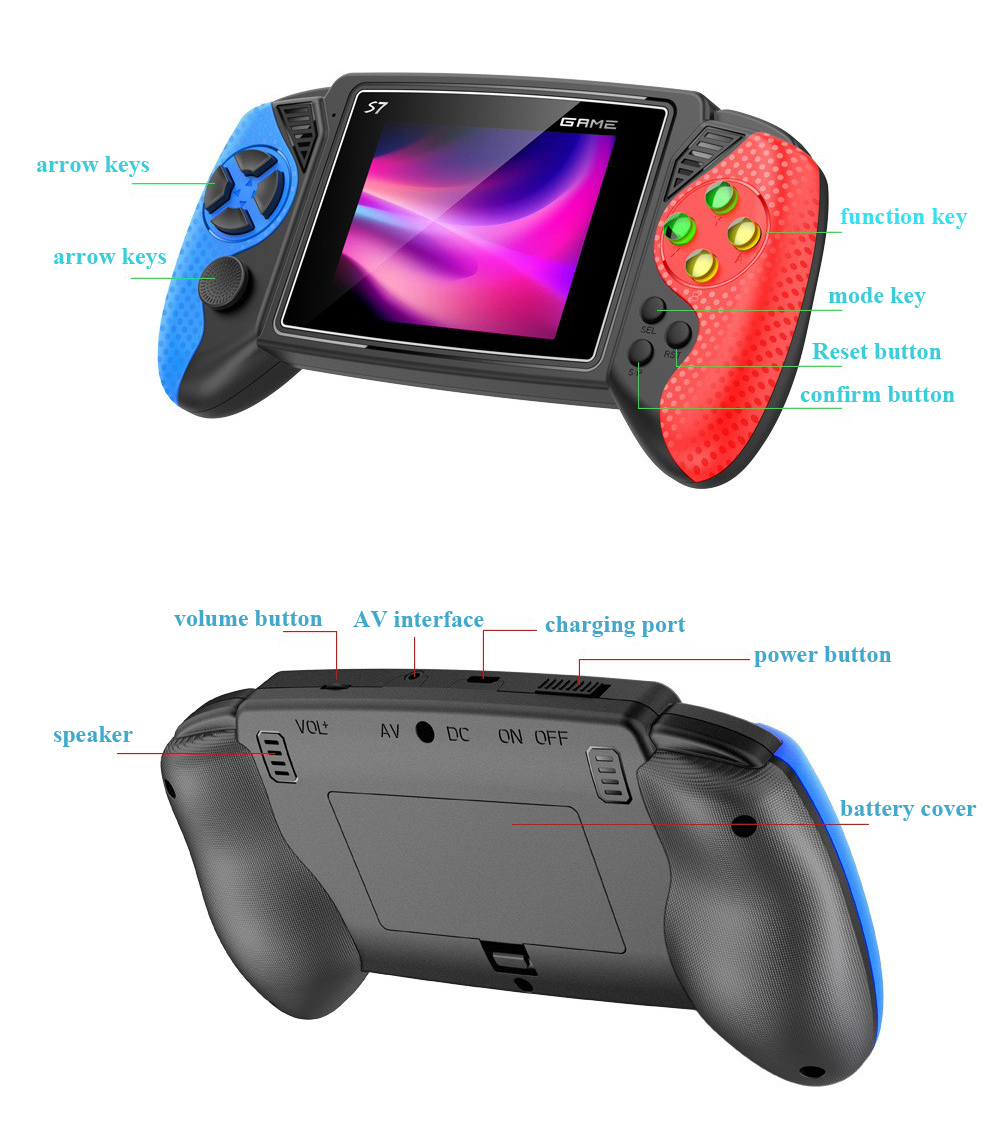 S7 레트로 휴대용 게임기 3.5인치 LCD 화면 62 - Gaming Console Retro Handheld 리뷰 및 가격