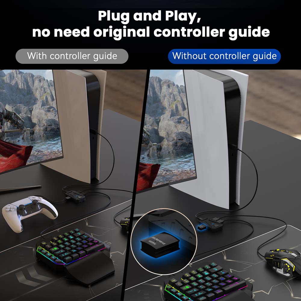 PS5 게임용 키보드 마우스 콤보 USB 타입 C 컨버 - Gaming Console With Keyboard 리뷰 및 가격