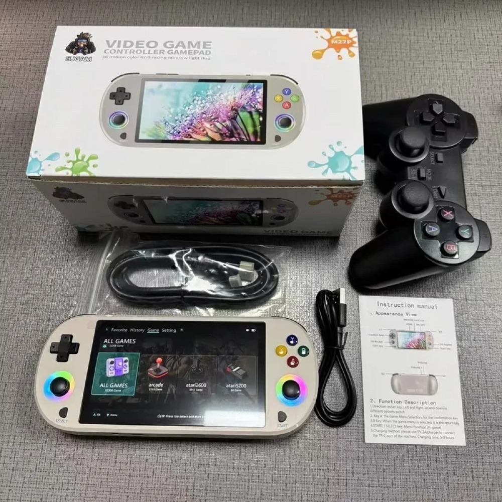 M22 프로 레트로 휴대용 게임 콘솔 5.0인치 HD  - Q21 Gaming Console 리뷰 및 가격