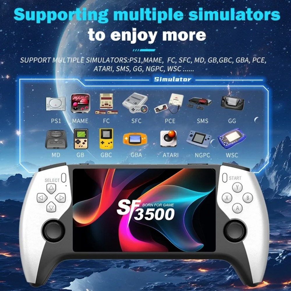 SF3500 5인치 대형 스크린 듀얼 조이스틱 게임 콘 - Q21 Gaming Console 리뷰 및 가격