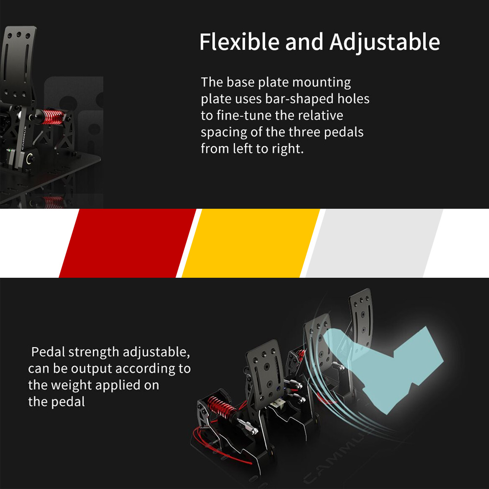 CAMMUS LC100 로드 셀 페달 Sim Racin - Racing Pedal Set 리뷰 및 가격
