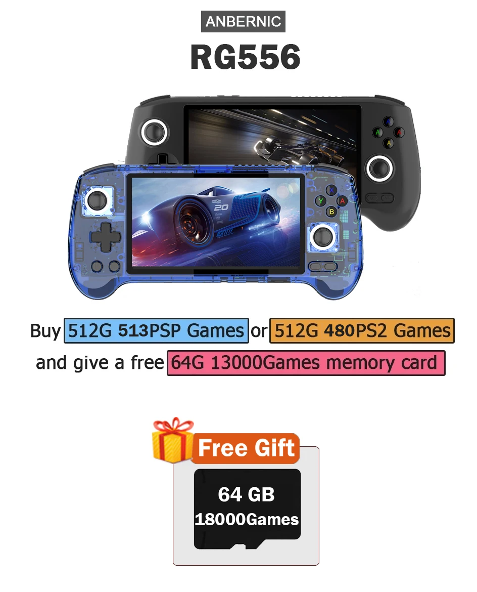 ANBERNIC RG556 휴대용 게임 콘솔 5.48  - Gaming Console Android 리뷰 및 가격