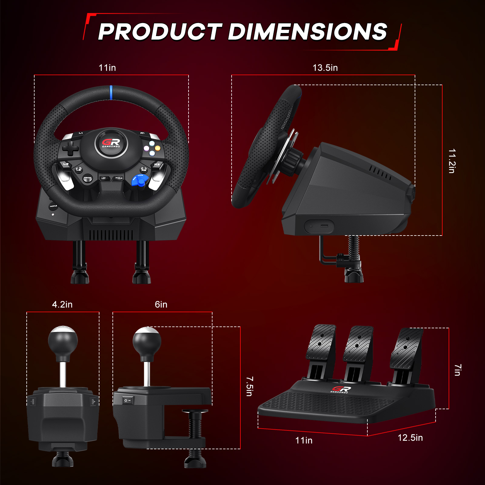 F127 게이밍 스티어링 휠 (PS5/PS4/PC 27 - Racing Pedal Set 리뷰 및 가격
