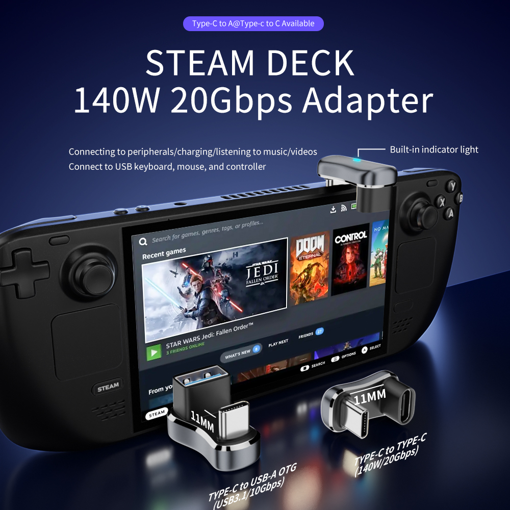 STEAM DECK 휴대용 게임 콘솔 어댑터 - typ - Gaming Console Steam Deck 리뷰 및 가격