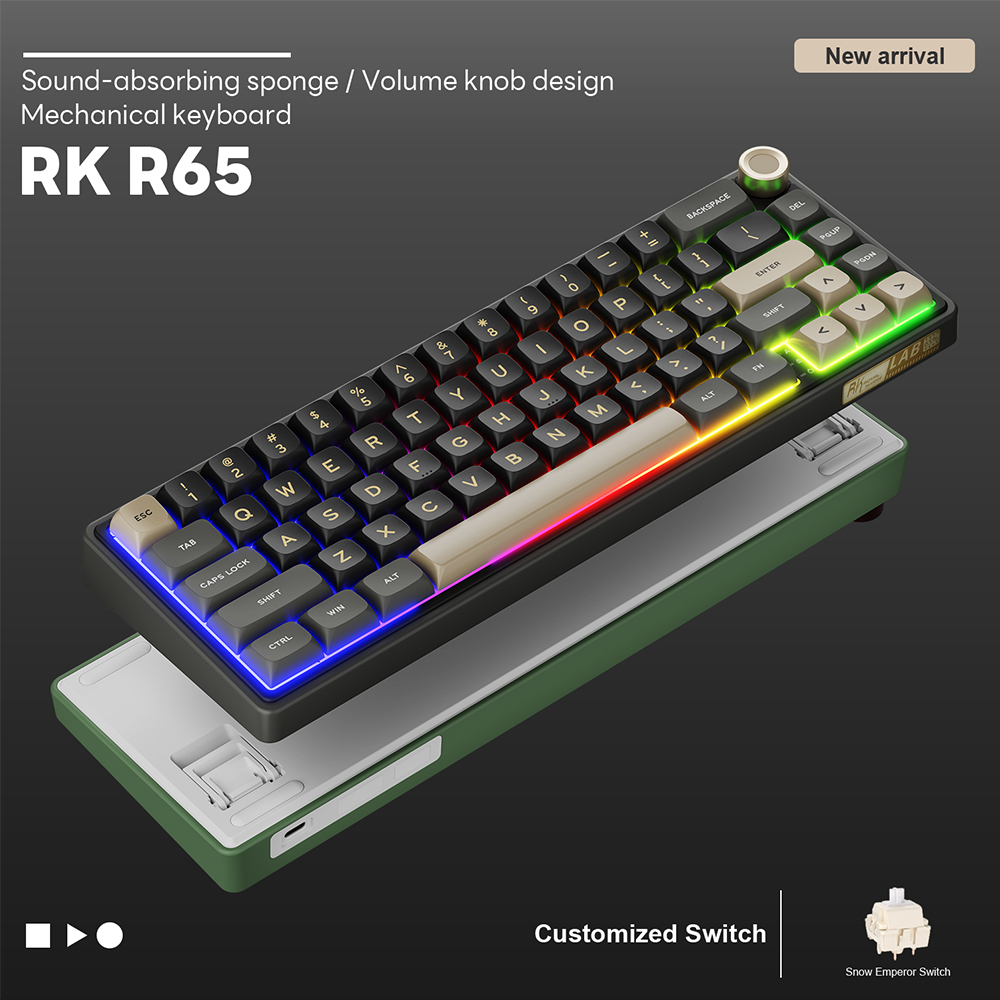 RK Royal Kludge R65 가스켓 유선 기계식 - Q21 Gaming Console 리뷰 및 가격